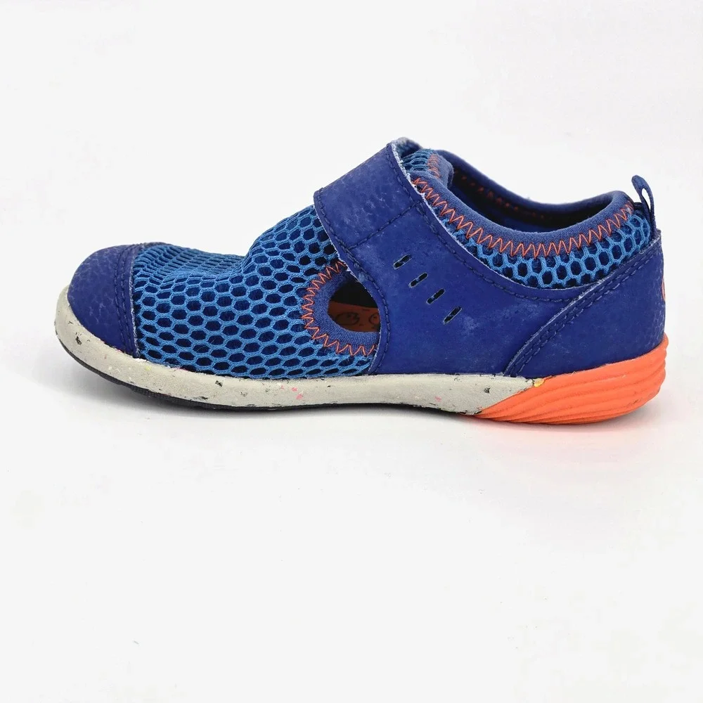 Merrell Bare Steps H2O Toddler Blue Orange Active Water Sneaker 7M EUC Wide Toe